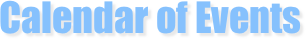 Calendar of Events
